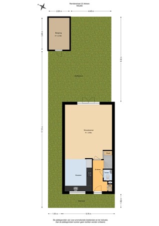 Floorplan - Rendierstraat 22, 1338 KJ Almere